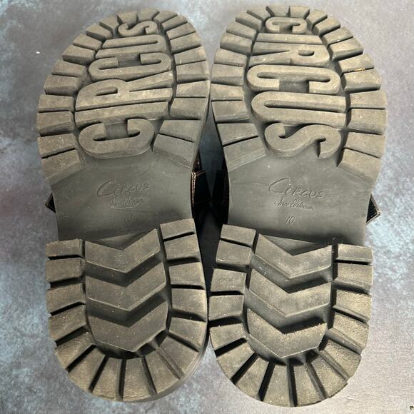 Circus By Sam Edelman Everly Chunky Platform Loafers Brown Leather Size 10 - Picture 13 of 13